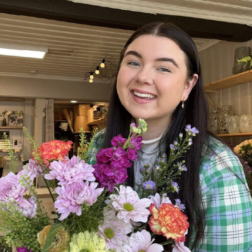 Daglig leder Marie Plantedottir blomsterbutikk