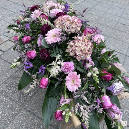 Bårekrans begravelse blomsterbukett